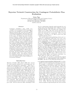 Bayesian  Network  Construction  for  Contingent ... Evaluation Liem  Ngo