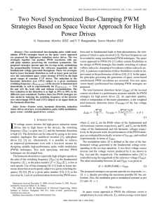 Two Novel Synchronized Bus-Clamping PWM Power Drives