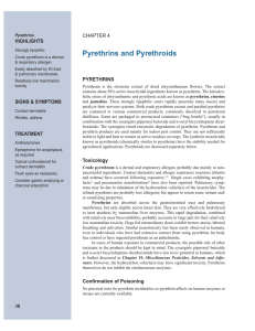 Pyrethrins and Pyrethroids HIGHLIGHTS &amp;+$37(5