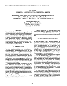 CLARITY: INFERRING DISCOURSE STRUCTURE