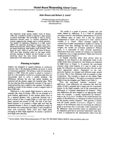 Reasoning Model-Based About  Cases Juho Rousu and Robert J.  Aarts