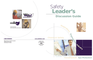 Leader’s Safety  Discussion Guide