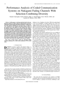 Performance Analysis of Coded Communication Systems on Nakagami Fading Channels With