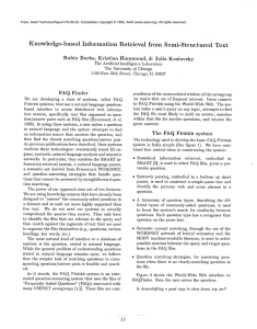 Knowledge-based  Information Retrieval from  Semi-Structured Text