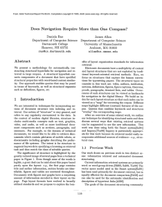 Does  Navigation Require More  than  One  Compass?