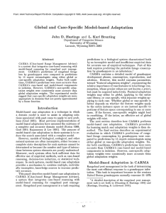 Global  and  Case-Specific Model-based  Adaptation