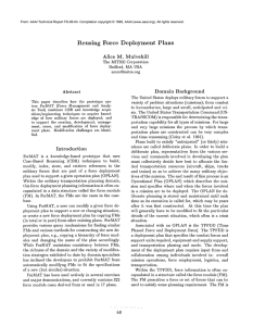 Reusing  Force  Deployment  Plans