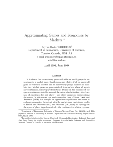 Approximating Games and Economies by Markets