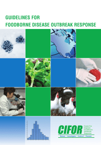 Guidelines for foodborne disease outbreak response