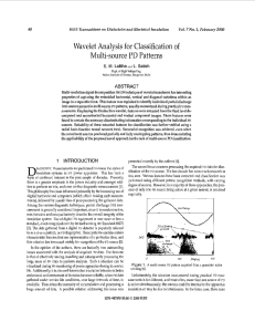 of Multi-source PD Patterns Wavelet Analysis for
