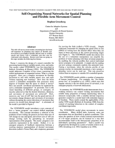 Self-Organizing  Neural Networks for  Spatial  Planning