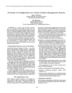 Prestudy of  Configuration System