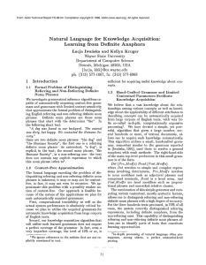 Natural  Language  for  Knowledge  Acquisition: Anaphora