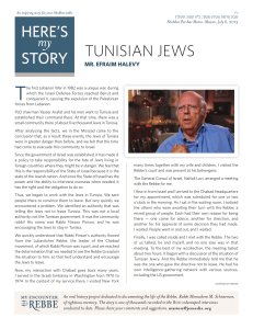 T TUNISIAN JEWS HERE’S STORY