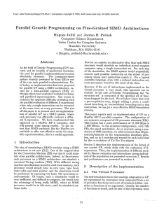 Parallel Genetic Programming  on  Fine-Grained SIMD Architectures