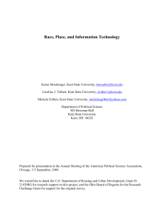 Race, Place, and Information Technology
