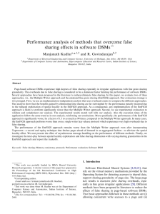 Performance analysis of methods that overcome false ARTICLE IN PRESS ManjunathKudlur