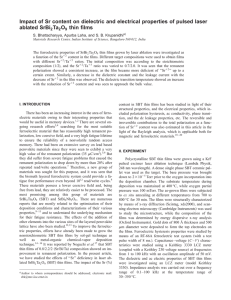 Impact of Sr content on dielectric and electrical properties of... ablated SrBi Ta O