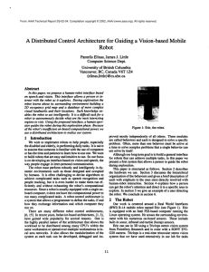 A Distributed Control Architecture for  Guiding a  Vision-based... Robot