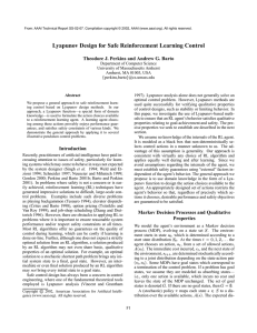 Lyapunov Design for Safe Reinforcement Learning Control