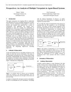 Perspectives: An Analysis of Multiple Viewpoints in Agent-Based Systems