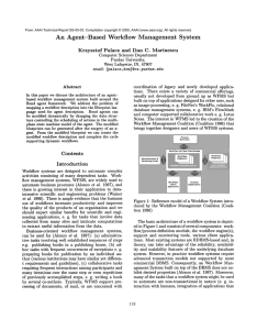 An  Agent-Based Workflow  Management  System