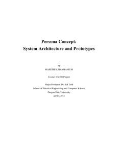 Persona Concept: System Architecture and Prototypes