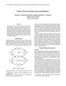 Neglect Tolerant Teaming: Issues and Dilemmas
