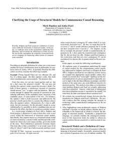 Clarifying the Usage of Structural Models for Commonsense Causal Reasoning