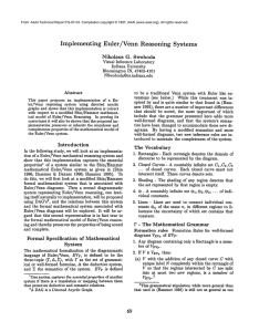 Implementing Euler/Venn Reasoning Systems