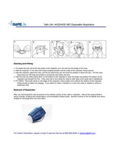 Safe Life A430/A450 N95 Disposable Respirators  Donning and Fitting
