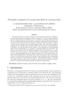Peristaltic transport of a power-law fluid in a porous tube