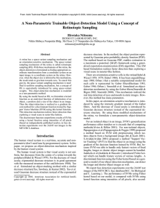 A Non-Parametric Trainable Object-Detection Model Using a Concept of Retinotopic Sampling