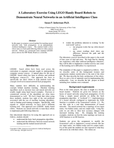 A Laboratory Exercise Using LEGO Handy Board Robots to
