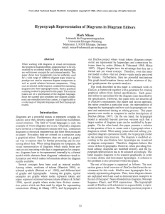 Hypergraph Representation of Diagrams in Diagram Editors Mark Minas