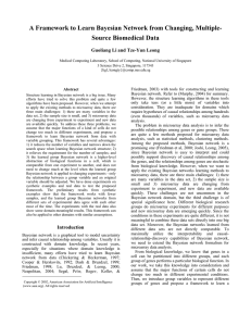 A Framework to Learn Bayesian Network from Changing, Multiple-