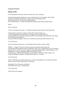 Symposium Schedule:  Monday, 3/22/04 9-10:30 Introduction/Curricular Themes (Session Chair: Jerry Weinberg)