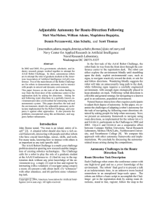 Adjustable Autonomy for Route-Direction Following