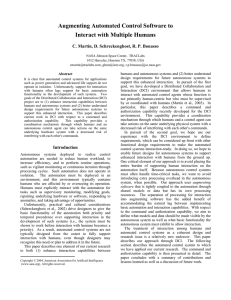 Augmenting Automated Control Software to Interact with Multiple Humans