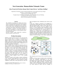 Next Generation  Human-Robot Telematic Teams and Klaus Schilling