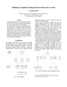 Similarity of Spatial Configurations in Interactive Layout Cornelius Hagen