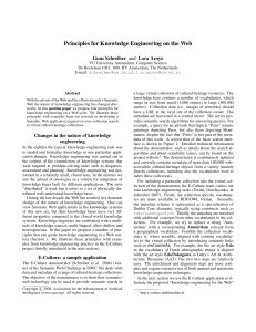 Principles for Knowledge Engineering on the Web