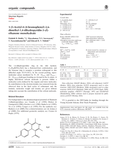 1-[5-Acetyl-4-(4-bromophenyl)-2,6- Experimental