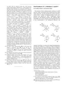 )-Otteliones A and B** Total Synthesis of (