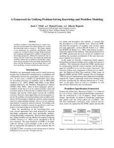 A Framework for Unifying Problem-Solving Knowledge and Workflow Modeling