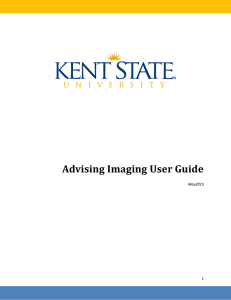 Advising Imaging User Guide  1 May2015