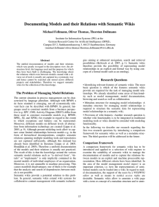 Documenting Models and their Relations with Semantic Wikis