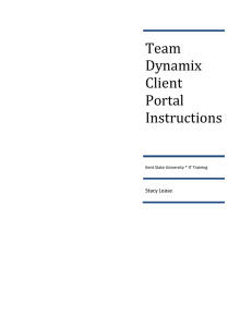 Team Dynamix Client Portal