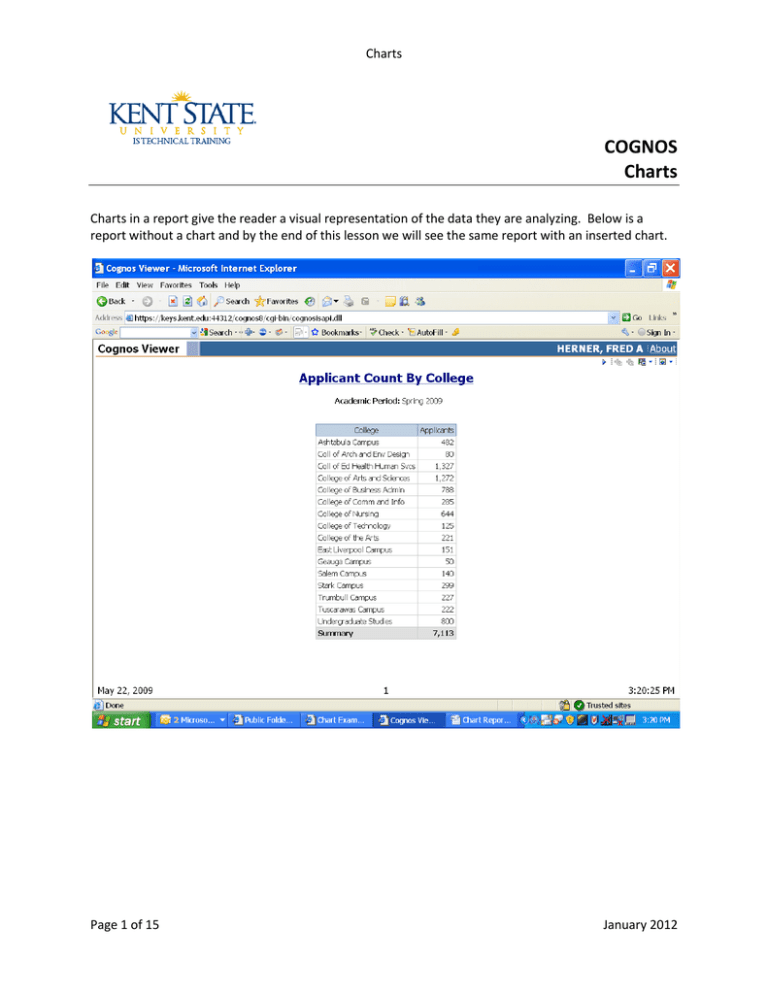 COGNOS Charts