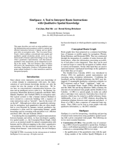 SimSpace: A Tool to Interpret Route Instructions with Qualitative Spatial Knowledge